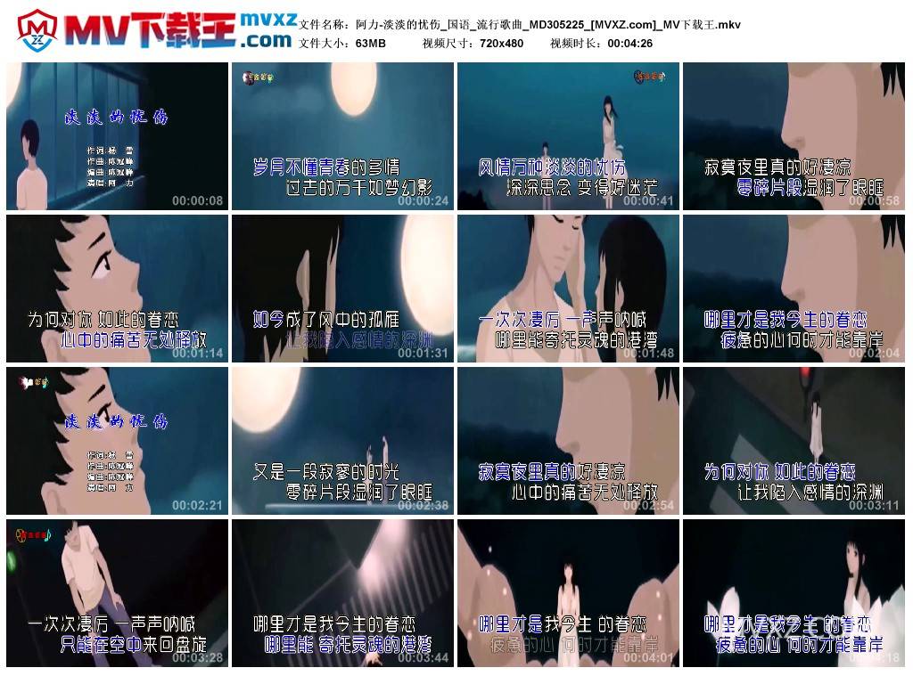 阿力-淡淡的忧伤_国语_流行歌曲_MD305225